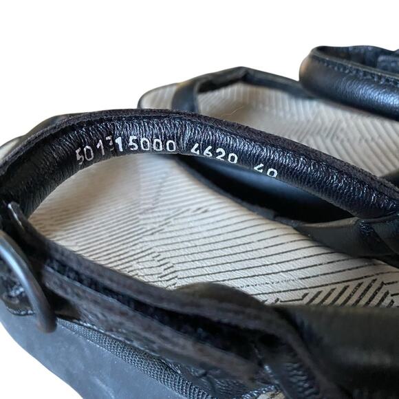 Fly London Ceto Platform Leather Sandals Black Mousse size 40 US 9-9.5 - Picture 6 of 9